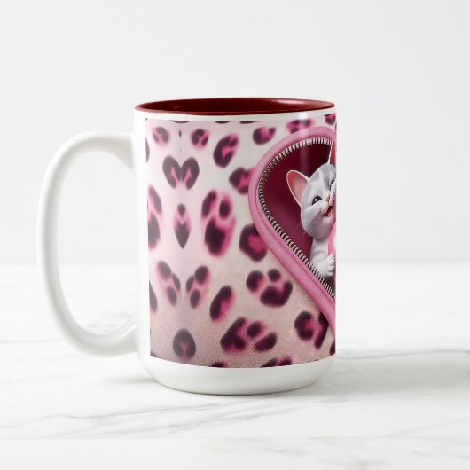 Liebe Infusion: Valentinstag Kaffee Tasse (Links)