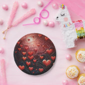 Liebe - Infustes Herz Pappteller (Party)