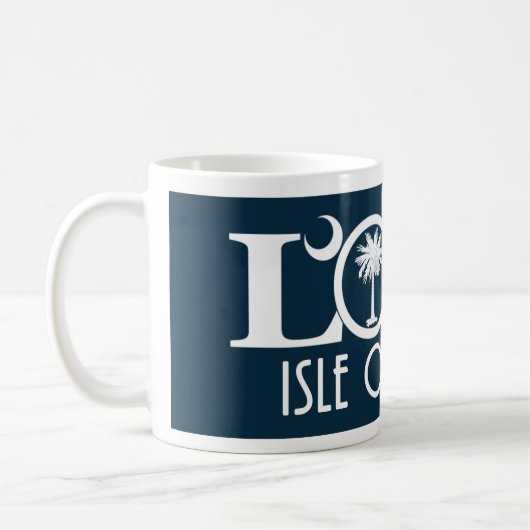 LIEBE Insel der Palmen Kaffeetasse (Links)