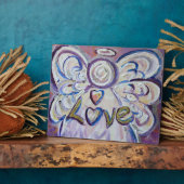 Liebe Inspiration Angel Malgedicht Plaque Fotoplatte (Seite)