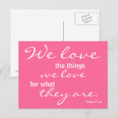 Liebe, Inspiration - Postkarte (Vorne/Hinten)