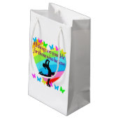 LIEBE INSPIRATIONELLES SKATEN-DESIGN KLEINE GESCHENKTÜTE (Rückseite Schrägansicht)