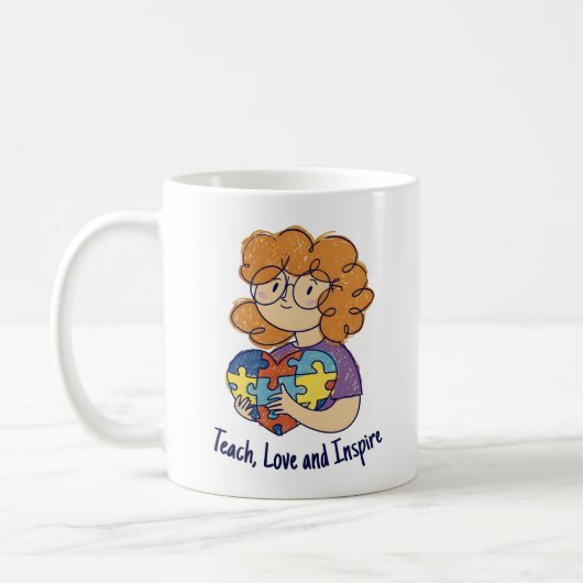 Liebe Inspirier Paraprofessional Art Kaffeetasse (Links)