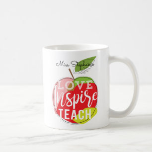 Liebe, inspirieren, bringen   Lehrern Kaffee-Tasse Kaffeetasse