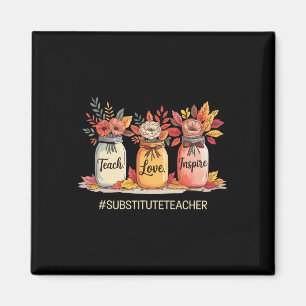 Liebe Inspirieren Lehrglas Zurück zur Schule Vertr Magnet
