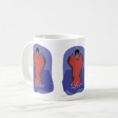 Liebe | Inspirierender Kunstbecher | Botschaften d Kaffeetasse (Vorderseite Links)