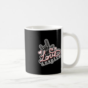 Liebe inspiriert ASL ILY Hand Sign Language Deaf A Kaffeetasse