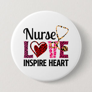 Liebe Inspiriert Herz - Motivierend Krankenwort Button