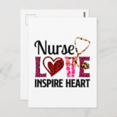 Liebe Inspiriert Herz - Motivierend Krankenwort Postkarte (Vorne/Hinten)