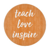 Liebe Inspiriert| Inspirationssprache Schneidebrett (Vorderseite)