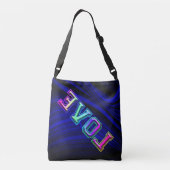 Liebe ... Invertierter Körbchen Tragetaschen Mit Langen Trägern (Rückseite)