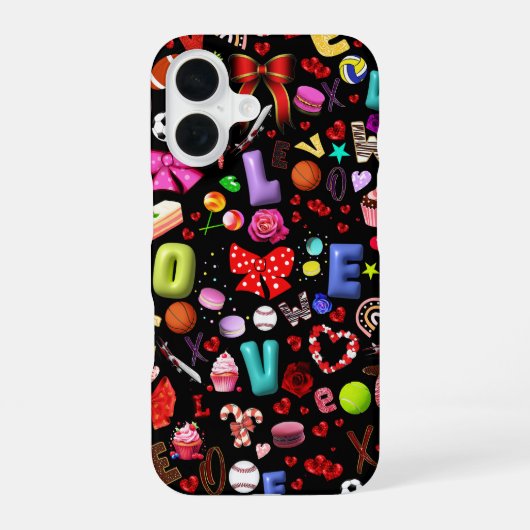 Liebe iPhone 16 Hülle (Rückseite)