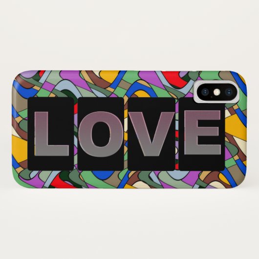 Liebe iPhone X Cover (Rückseite (Horizontal))