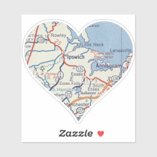 Liebe Ipswich Aufkleber (Blatt)