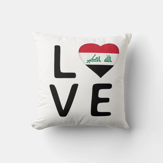 Liebe - Irak-Flagge Kissen (Vorderseite)