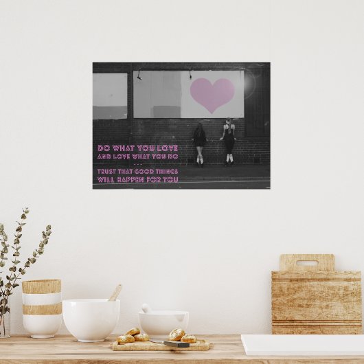 Liebe Irish Dance Poster - Tun Sie, was Sie Liebe (Küche)