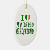 Liebe Irish Girlfriend Keramik Ornament (Rechts)