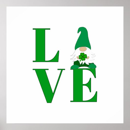 Liebe Irish Gnome Poster (Vorne)