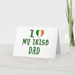 Liebe Irish Vater Feiertagskarte