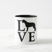 Liebe Irish Wolfhound Tasse (Zentrum)