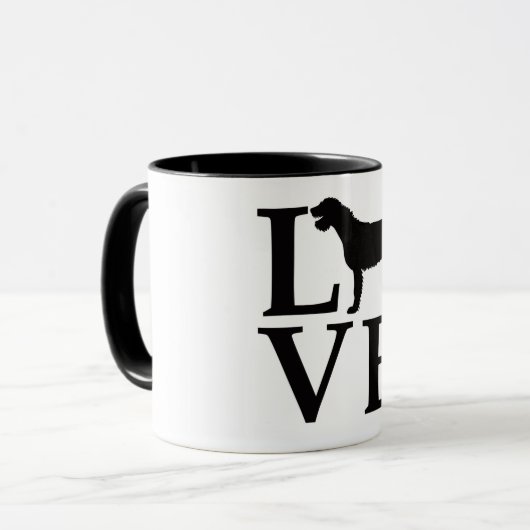 Liebe Irish Wolfhound Tasse (Vorderseite Links)