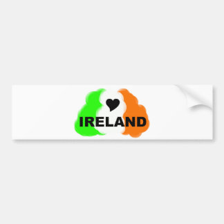 LIEBE IRLAND AUTOAUFKLEBER