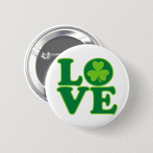 Liebe Irland Button (Vorne & Hinten)