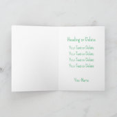 LIEBE Irland Clover Kleeblatt Minimal für alle Zwe Karte (Innenseite)