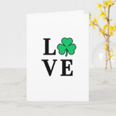LIEBE Irland Clover Kleeblatt Minimal für alle Zwe Karte (Gelbe Blume)