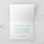 LIEBE Irland Clover Kleeblatt Minimal für alle Zwe Karte (Innenseite)