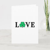 LIEBE Irland schließt Kleeblatt für alle Zwecke un Karte (Vorderseite)