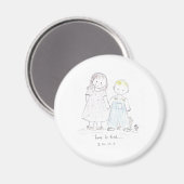 Liebe_is_kind Magnet (Vorderseite/Rückseite)