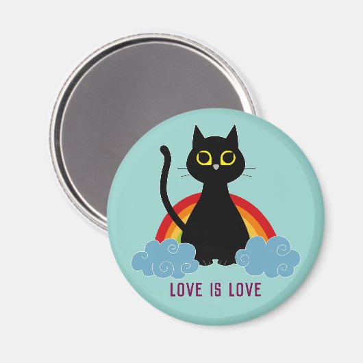 LIEBE IS LIEBE Stolpermagnet Magnet (Vorderseite/Rückseite)