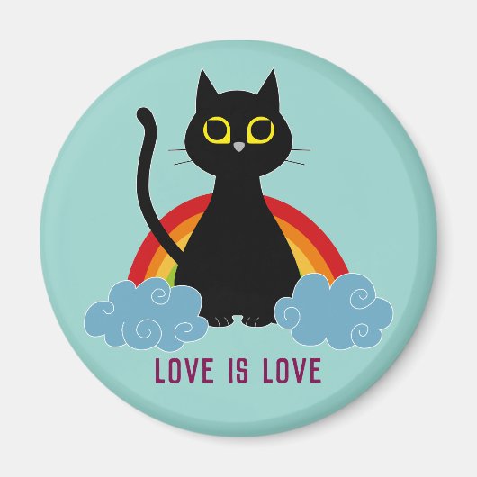 LIEBE IS LIEBE Stolpermagnet Magnet (Vorne)