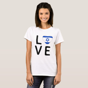 Liebe - israelische Flagge T-Shirt