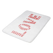 Liebe ist... 1 Korinther 13:4-8 Bibelverse Badematte (Schrägansicht)