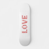 Liebe ist... 1 Korinther 13:4-8 Bibelverse Skateboard (Vorne)