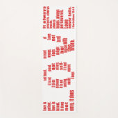 Liebe ist... 1 Korinther 13:4-8 Bibelverse Yogamatte (Vorderseite)