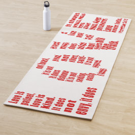 Liebe ist... 1 Korinther 13:4-8 Bibelverse Yogamatte