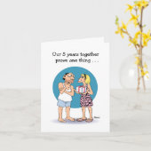 "Liebe ist" 5. Jahrestag Karte (Gelbe Blume)