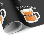 Liebe ist Ale wir brauchen lustige Bierpun Dark BG Geschenkpapier (Rolleneckpunkt)
