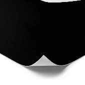 Liebe ist Ale wir brauchen lustige Bierpun Dark BG Poster (Ecke)