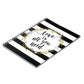 Liebe ist alle, die Sie benötigen… Notizblock (Linke Seite)