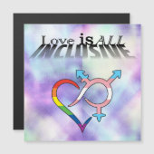 Liebe ist ALLE inklusiv Magnetkarte (Vorne/Hinten)