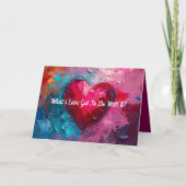 LIEBE IST ALLE VALENTINE/LIEBE-KARTE DANKESKARTE (Vorderseite)