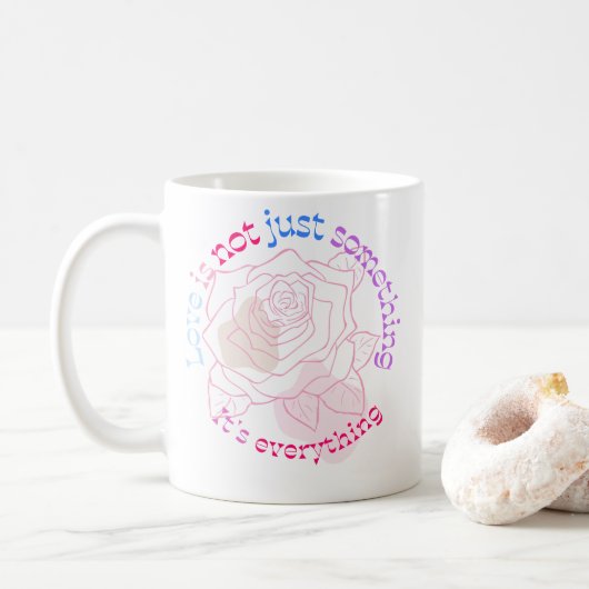 LIEBE IST ALLES KAFFEETASSE (Mit Donut)