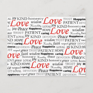 Liebe ist alles postkarte