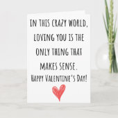 Liebe ist alles - Valentine Karte (Vorderseite)