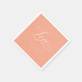 Liebe ist alles, was du brauchst! Elegant, Hochzei Serviette (Ecke)
