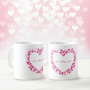 Liebe Ist Alles, Was Du Brauchst Herzrahmen-Tasse Kaffeetasse